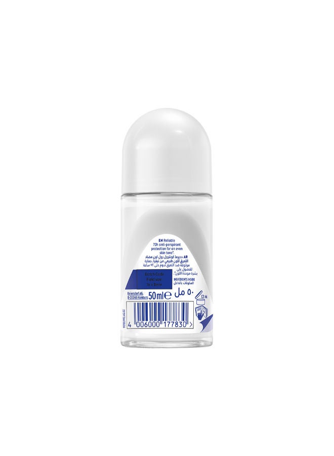 Nivea Derma Control Natural Tone Anti-Perspirant Roll-On, with Pure Hyaluron and Vitamin C, 72H Protection - Image 2